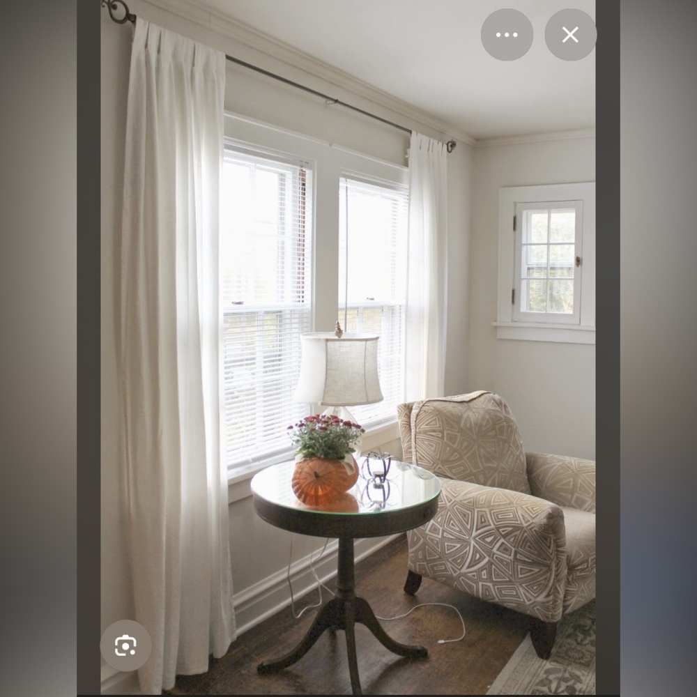 IKEA 55x98 White Curtain Panels Set of two Lenda